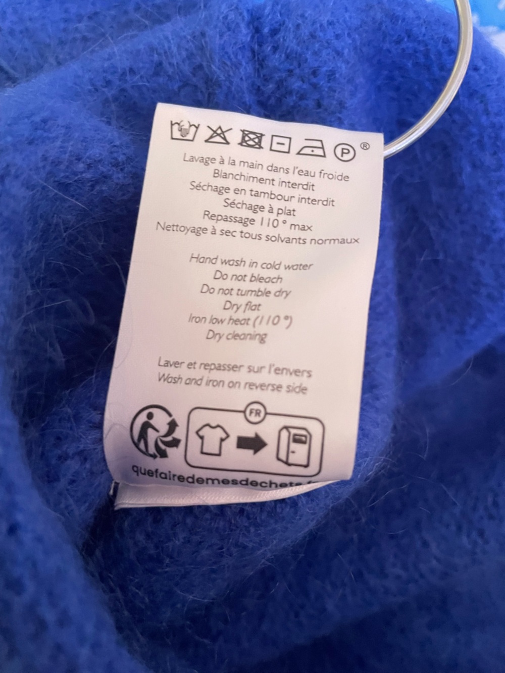 Sezane Stacy Jumper Majorelle Blue - Size L - Picture 9 of 10